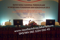 Backdrop Event Rakernas Kemendikbud