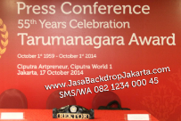 Backdrop Press Confrence Tarumanagara Award