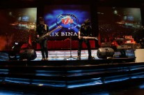 Backdrop Wisuda BSI di Tennis Indoor Senayan